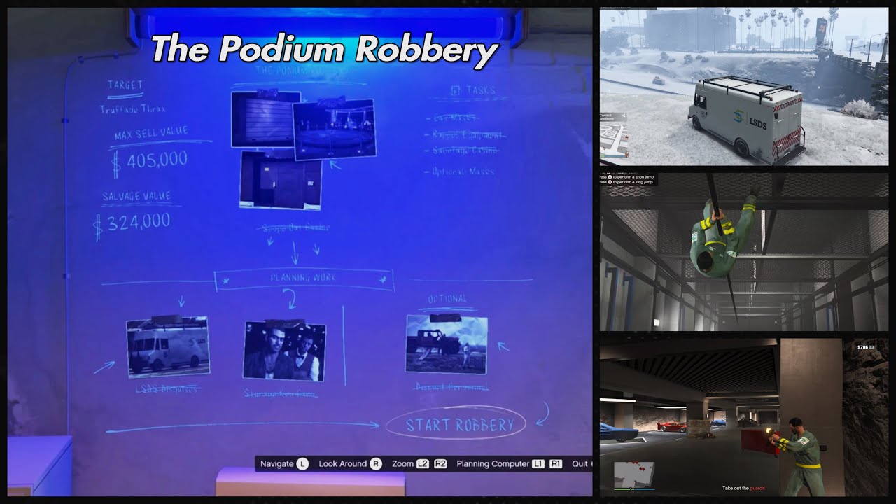 The Podium Robbery All Missions (All Bonus Challenges) | GTA Online The Chop Shop