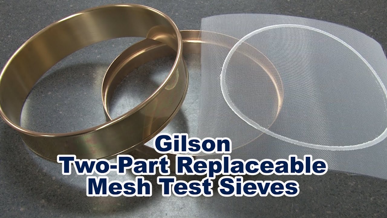 Gilson Brass or Polycarbonate Replaceable Mesh Sieves