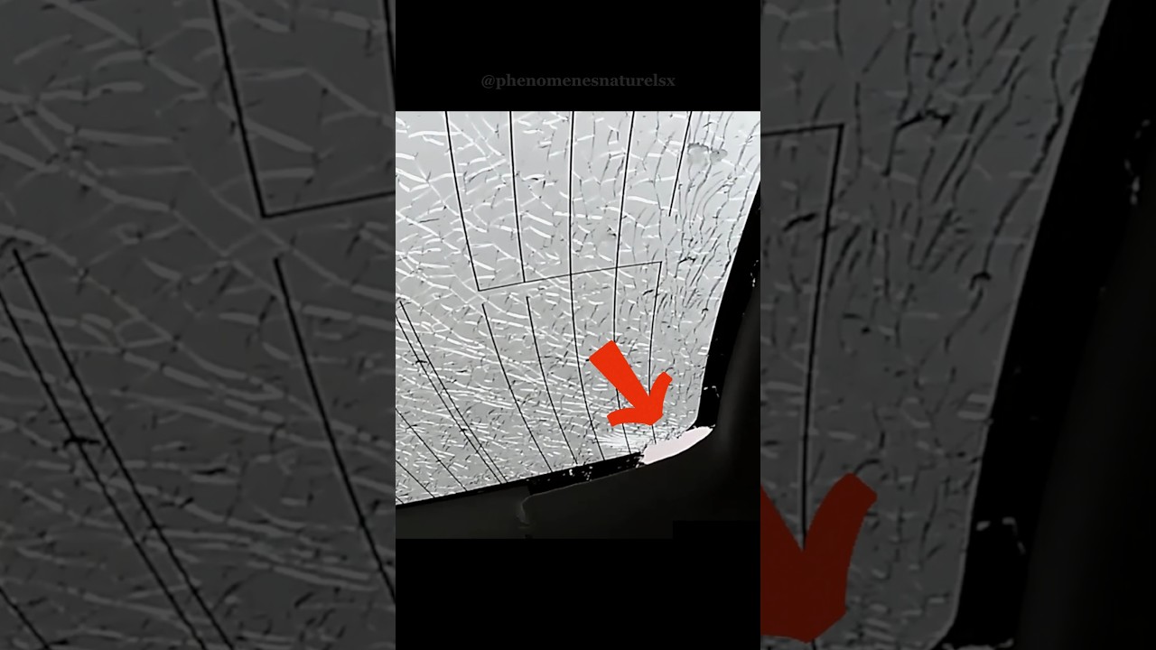 🌨️GR&Ecirc;LE X&nbsp;! Des Ballons de glaces 🏀perforations, crat&egrave;res #nature #meteo #science #phenomene #grele