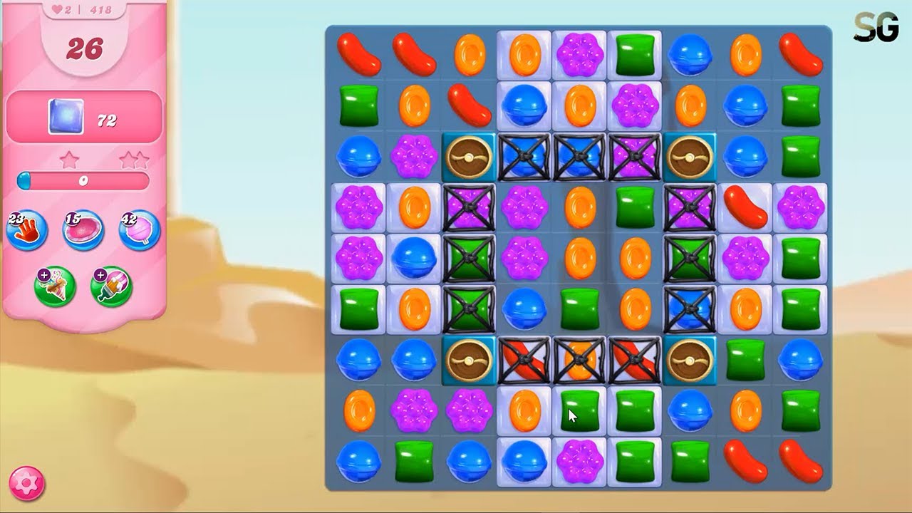 Candy Crush Saga Level 418 (2021 Version)