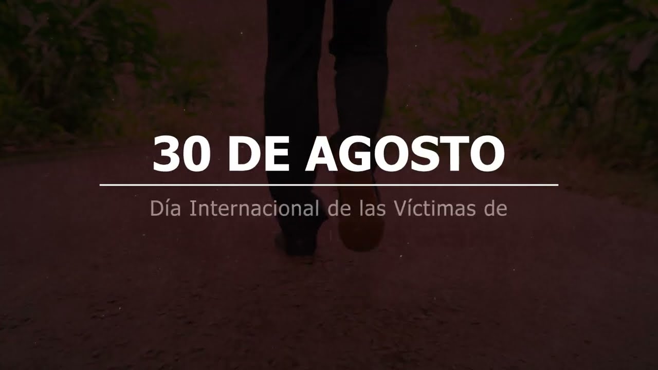 30 Agosto: 1. &iquest;Qu&eacute; es la desaparici&oacute;n forzada?