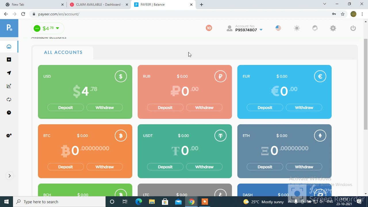 Exchange your dollar to bitcoin on payeer account !! get 20$ Bitcoin to your Bitcoin wallet