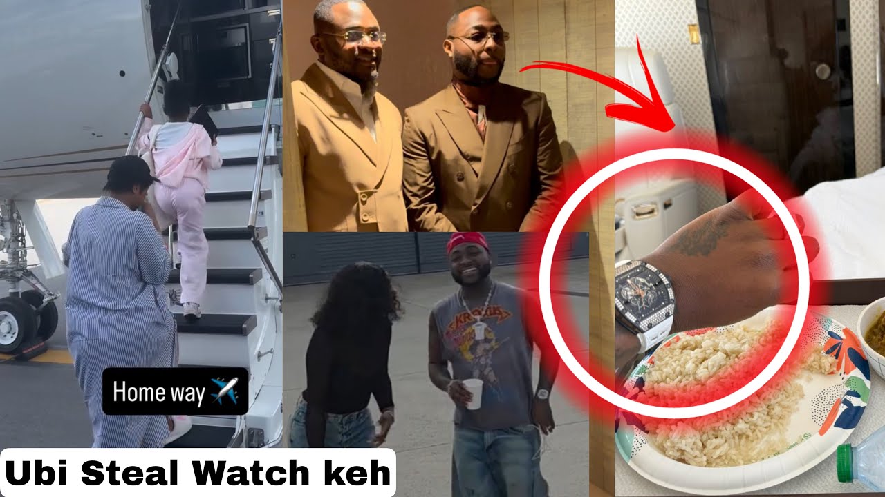 Davido and Family Depart from Miami after Wedding & Ubi Franklin Stealing a Watch at Davido Wedding