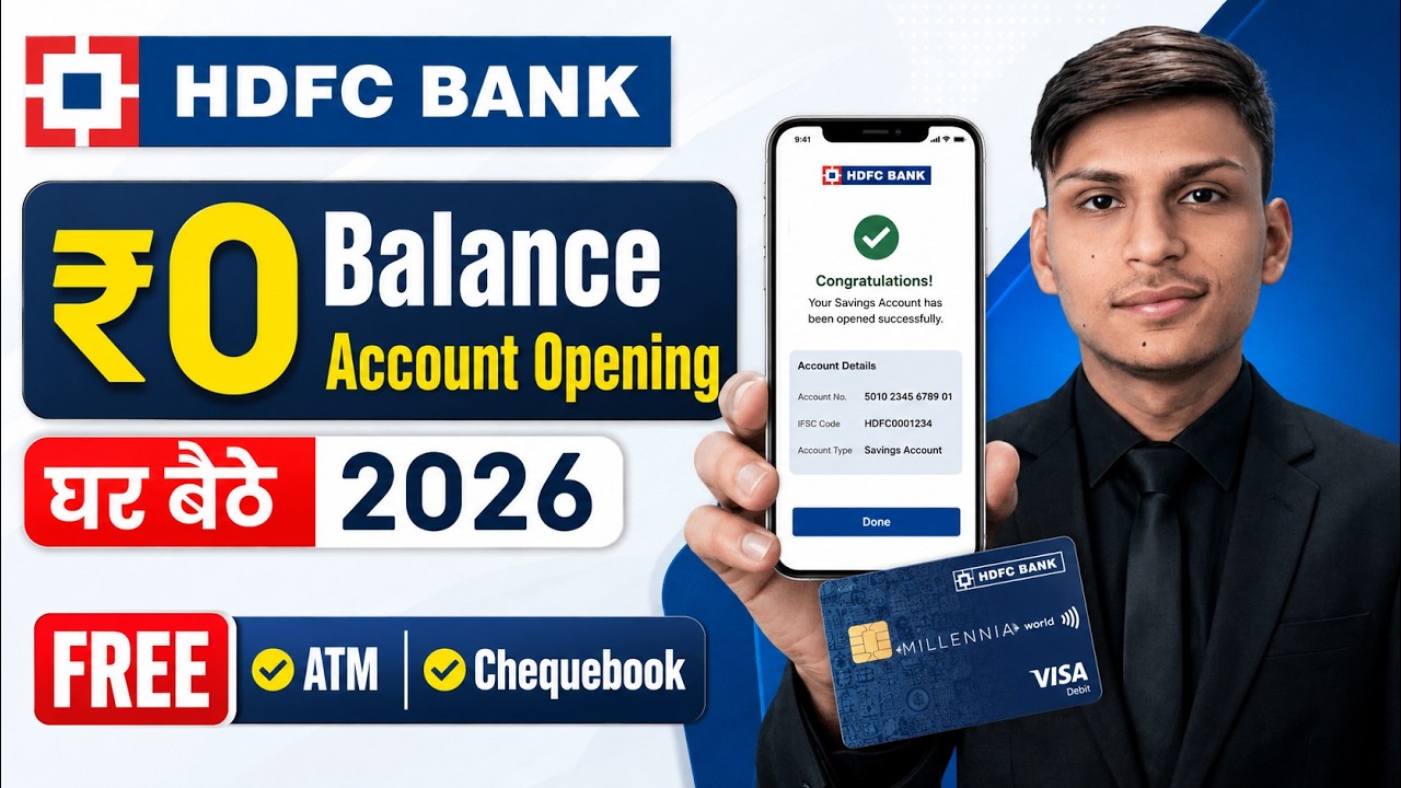 HDFC Bank Account Opening Online | How to Open HDFC Bank Account Online, Hdfc Online Account Opening