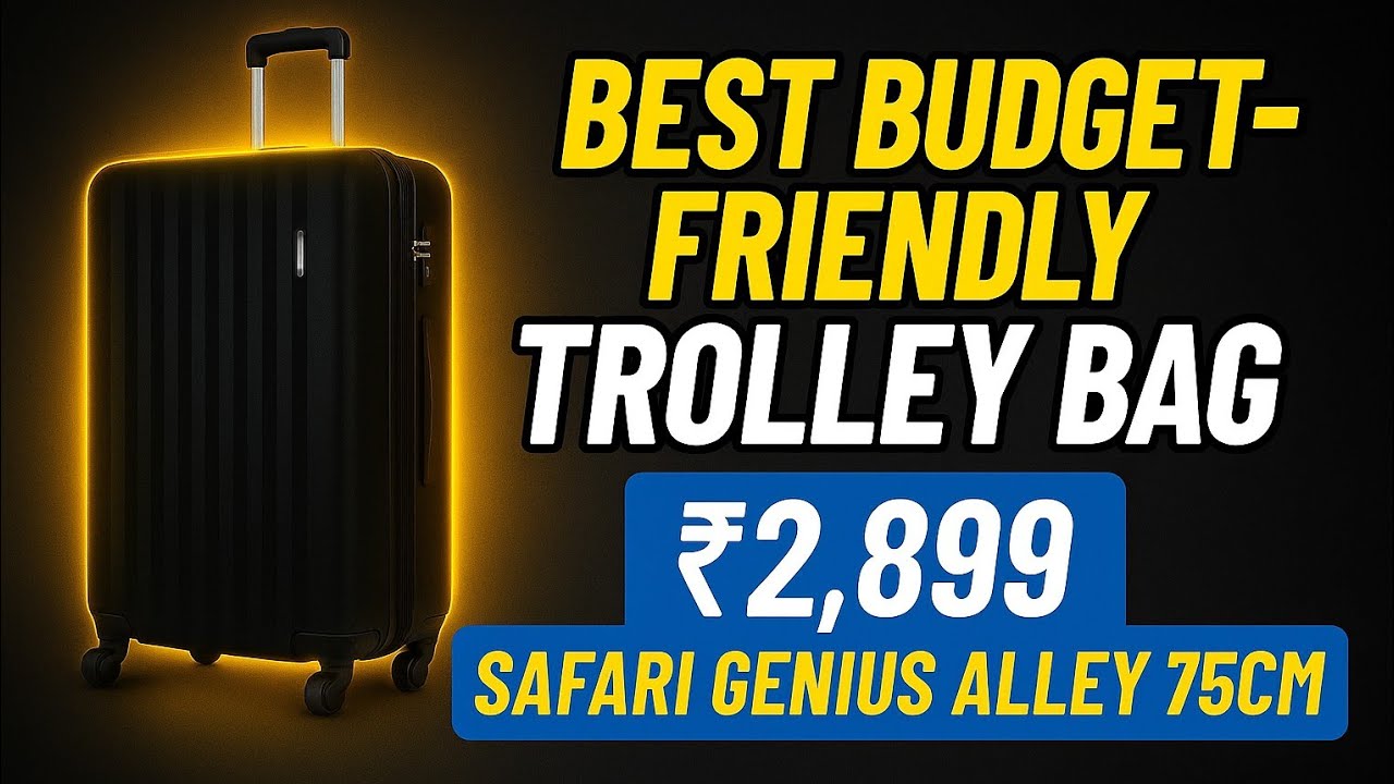 Best Budget-Friendly Trolley Bag Review | Safari Genius Alley 75cm Check-in Luggage trolley bag 