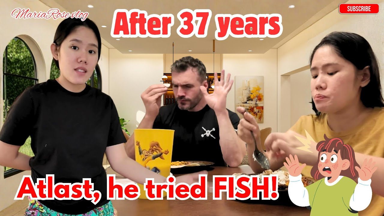 I force my American Husband to eat fish for the first time he was not happy😅🇺🇸
