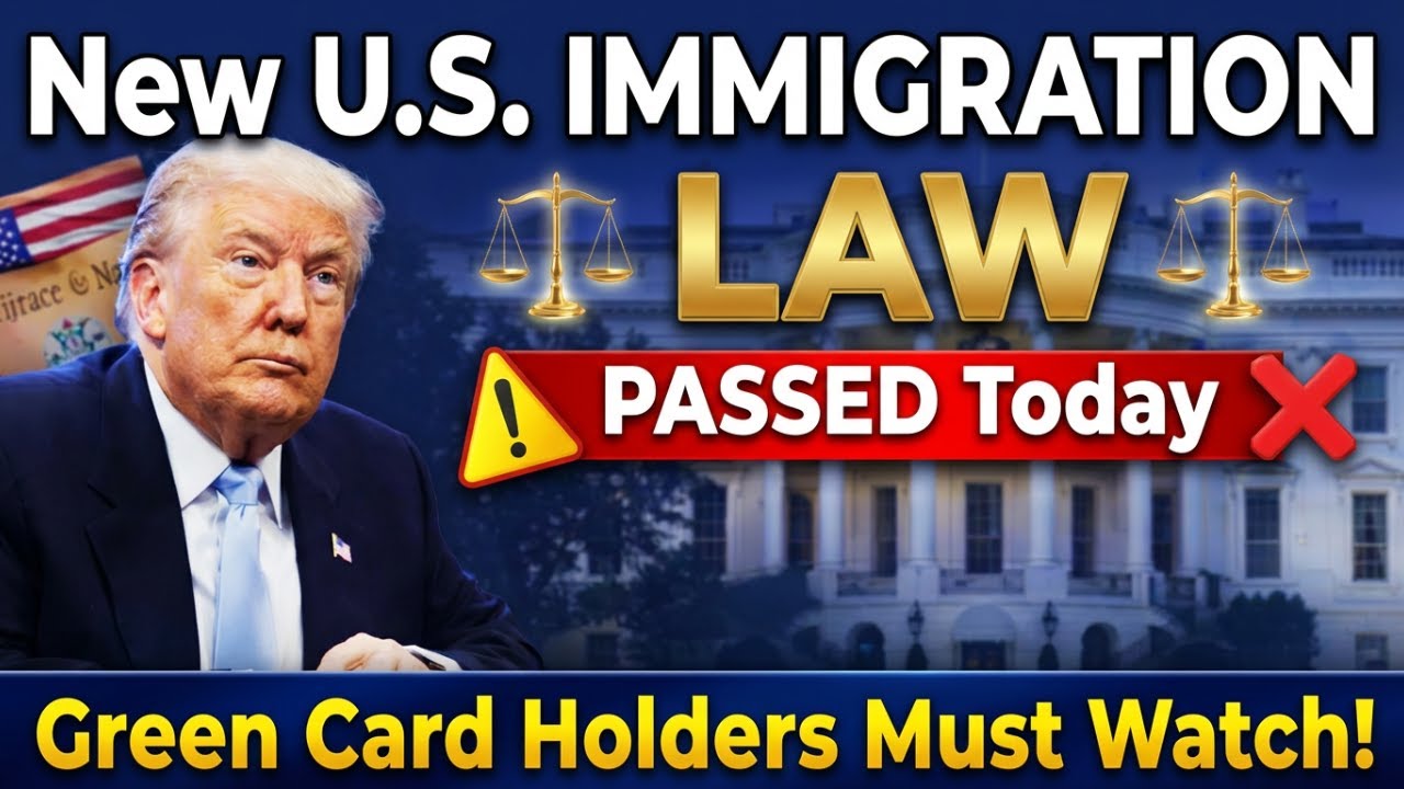 New U.S. Immigration Law PASSED Today – Green Card Holders Must Watch