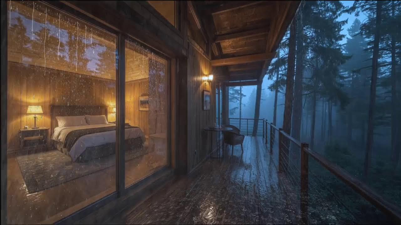 Soothing Forest Rain Sounds | Deep Sleep & Insomnia Relief All Night