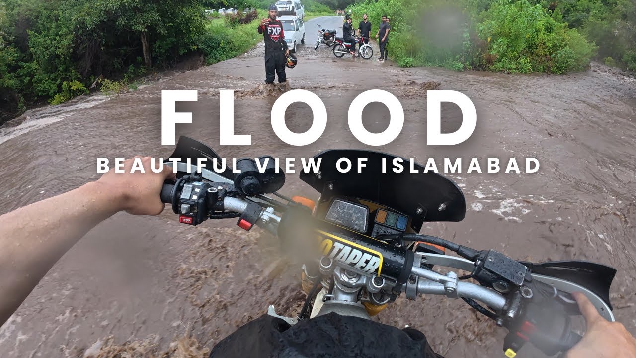 Bike Ride at Ramli Track in Rain | Beautiful view of Islamabad and RAMLI Village Margalla Hills |