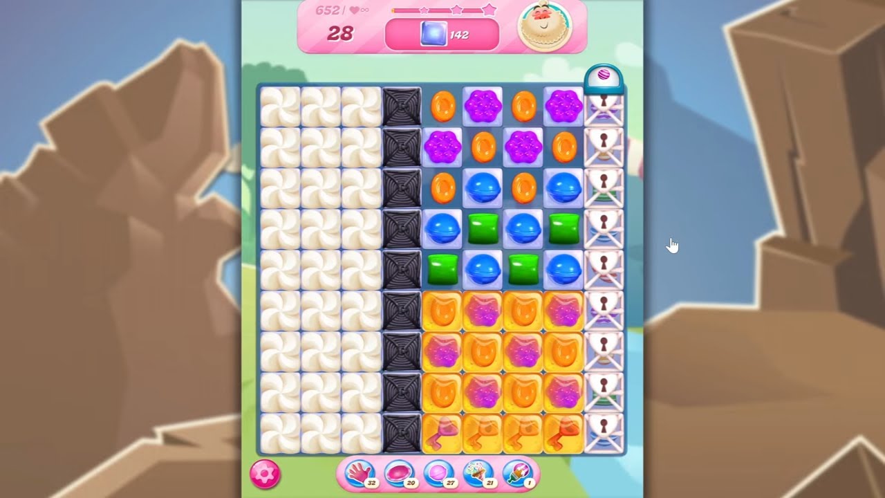 Candy Crush Saga LEVEL 652 NO BOOSTERS (new version)🐟☑️
