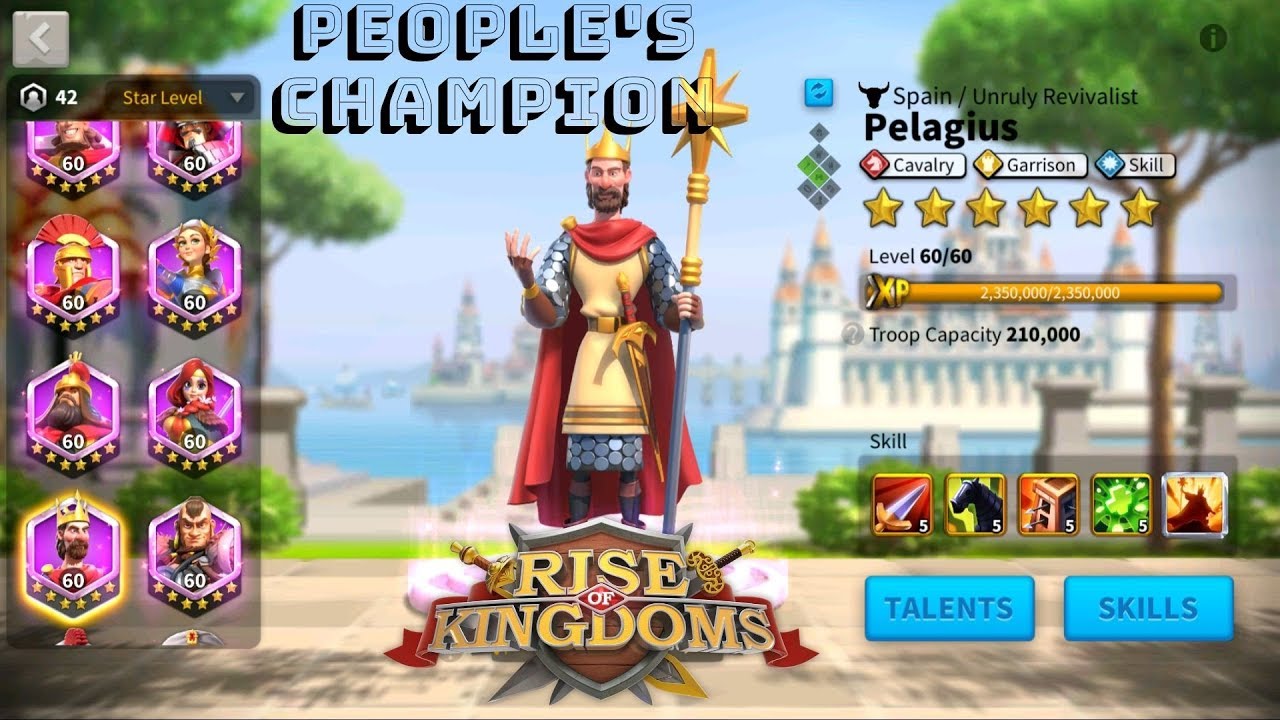 Pelagius Commander spotlight v 2.0 - all you need to know - tip's and advice's - Rise of Kingdoms