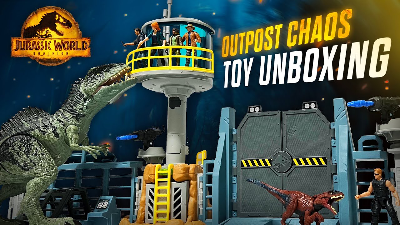 РАСПАКОВКА ИГРОВОГО НАБОРА Jurassic World Dominion Outpost Chaos BioSyn Toy | Обзор 4K | collectj...