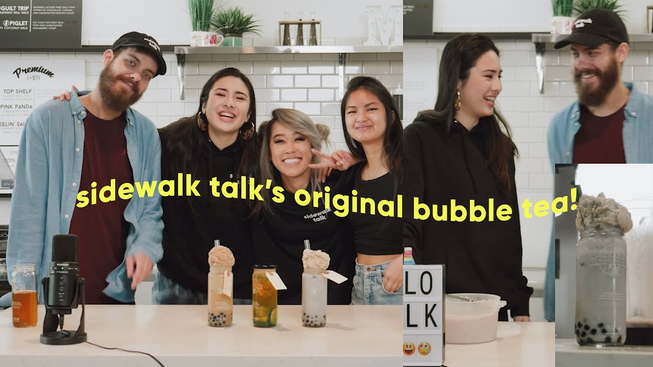 Making SIDEWALK TALK's ORIGINAL PURPLE Bubble Tea with San Holo & MILK+T!