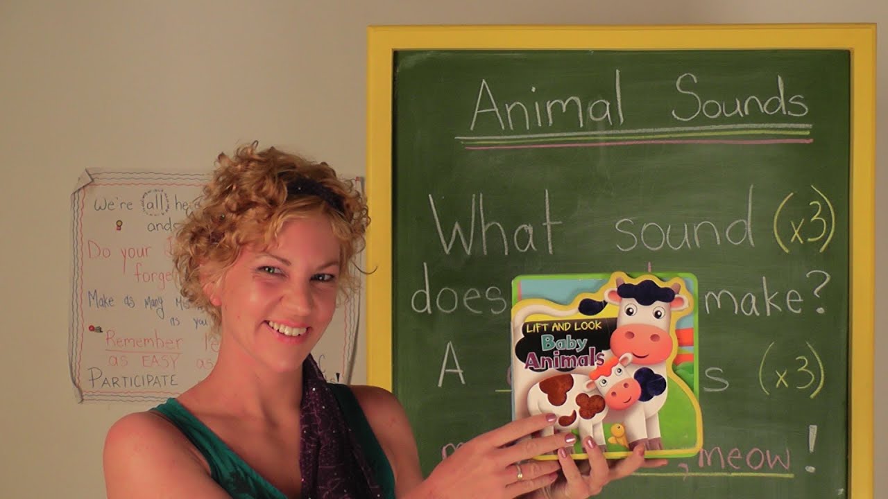 Animal sounds song for ESL children -  English Language Games