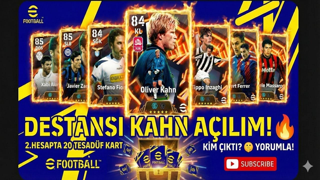 eFootball 2. Hesapta Festive Season | Kahn Paketi 20 Kart Açılımı! Epic Çıktı mı? #eFootball
