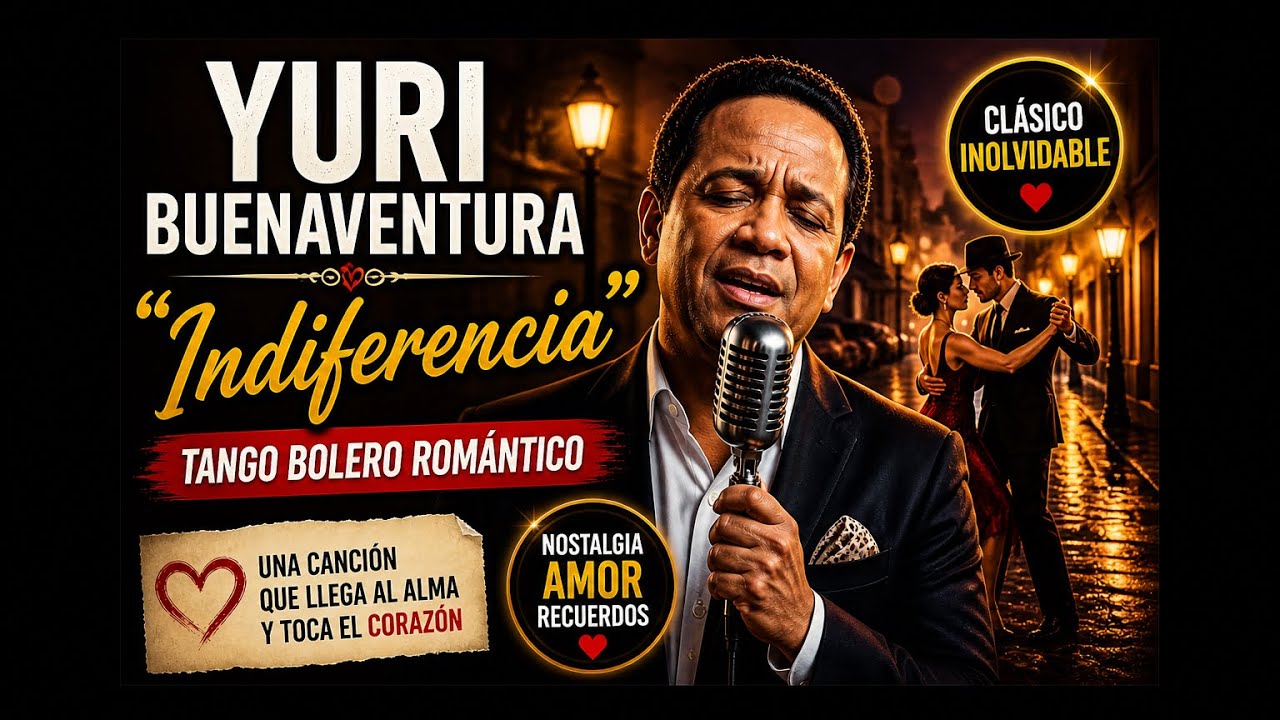 Yuri Buenaventura - Indiferencia -Tango Bolero Balada Romántica