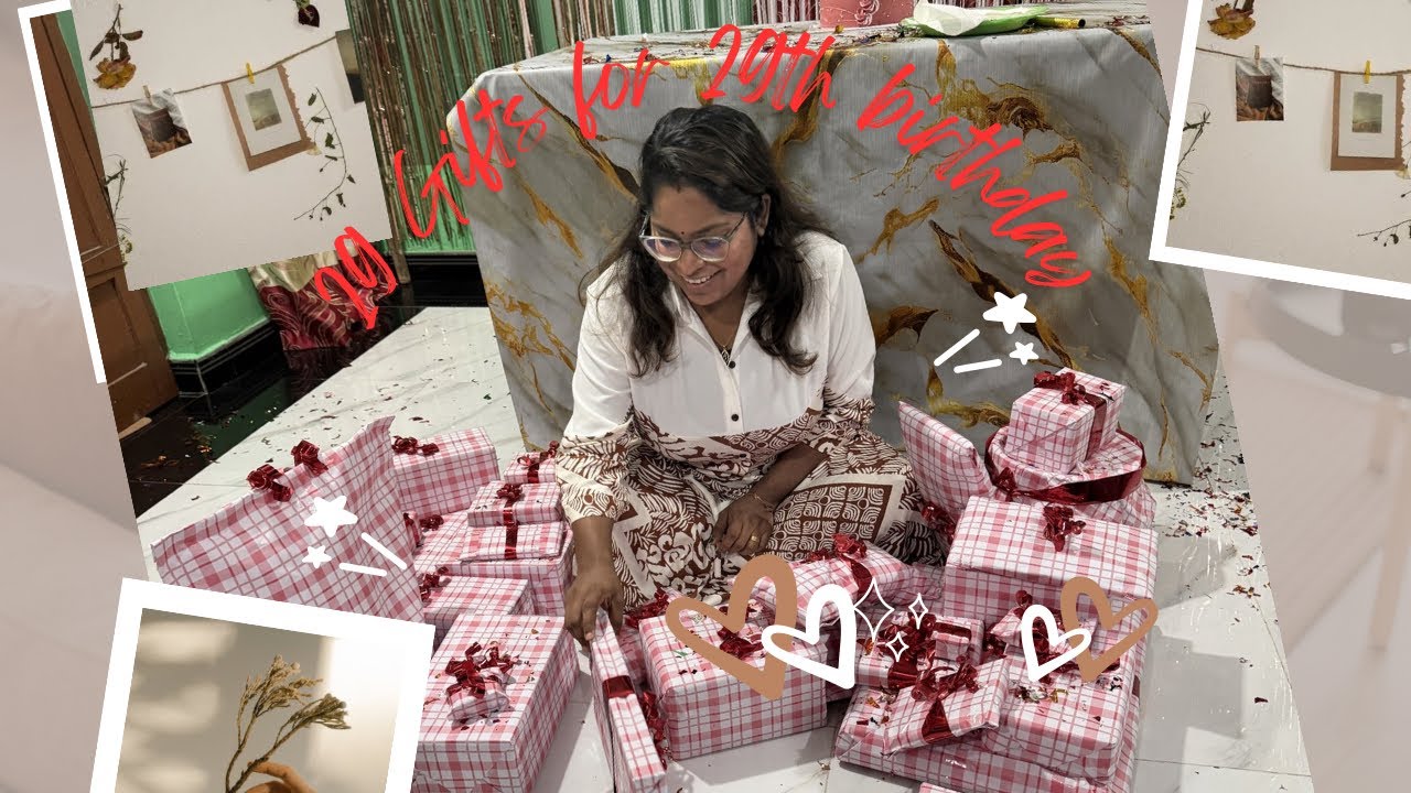 29 GIFTS for my 29th BIRTHDAY 🎁 | DK VLOG | Gift challenge 
