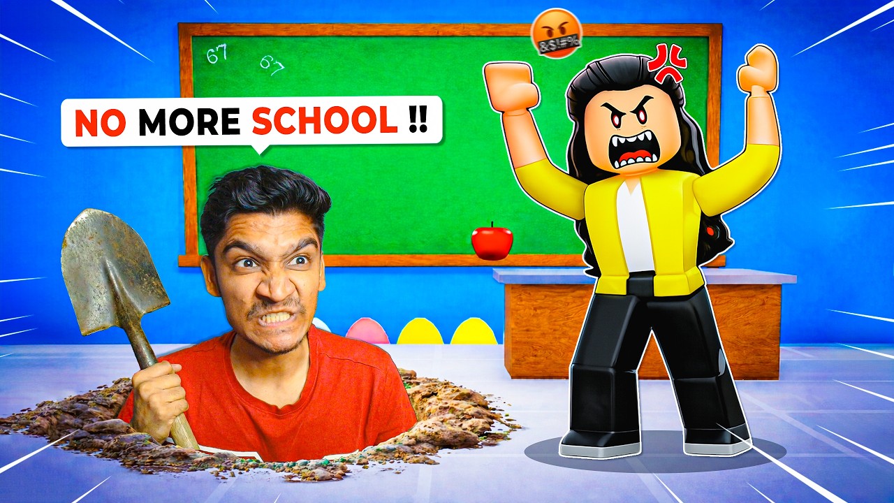 BYE TEACHER! 👋 ESCAPING CLASS IN FRONT OF TEACHER !! 😱 (ROBLOX)