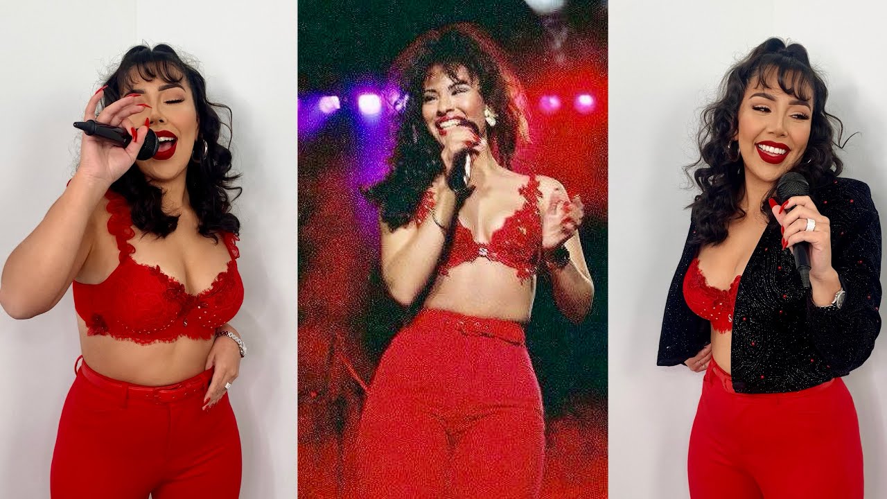 DIY SELENA QUINTANILLA INSPIRED RED OUTFIT 2020 | MAKEUP, HAIR, OUTFIT, NAILS