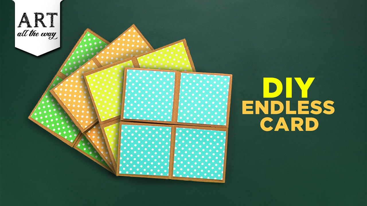 DIY Endless Card Tutorial | Paper Craft | Anti-Stress Transformer Card