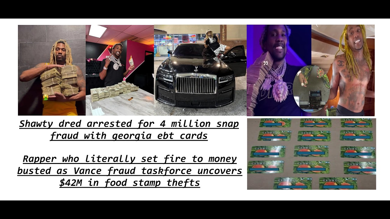 Rapper literally set fire to money busted as Vance fraud taskforce uncovers over $4M in SNAP FRAUD