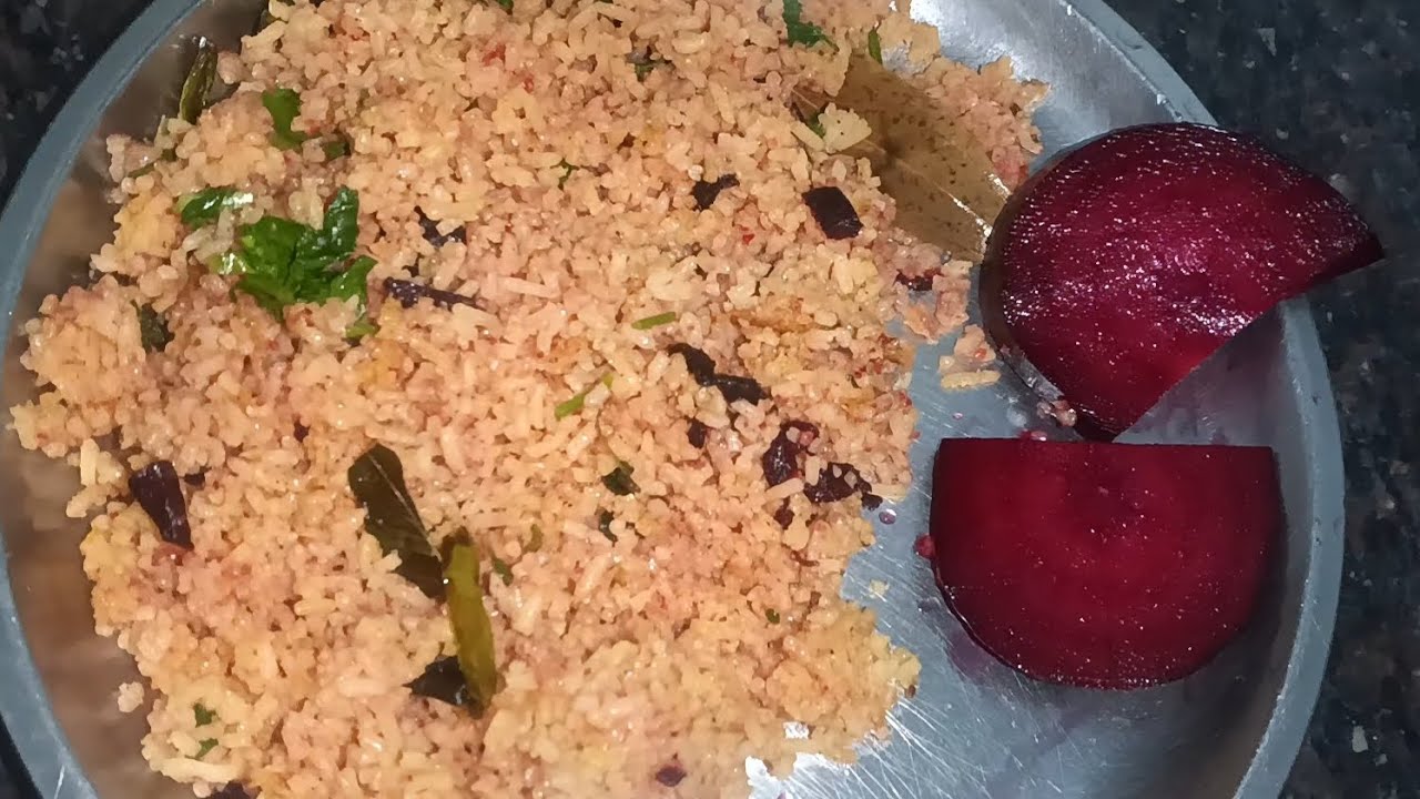 Healthy & testy beetroot rice 🫜 simpul recipe 👌🏻 