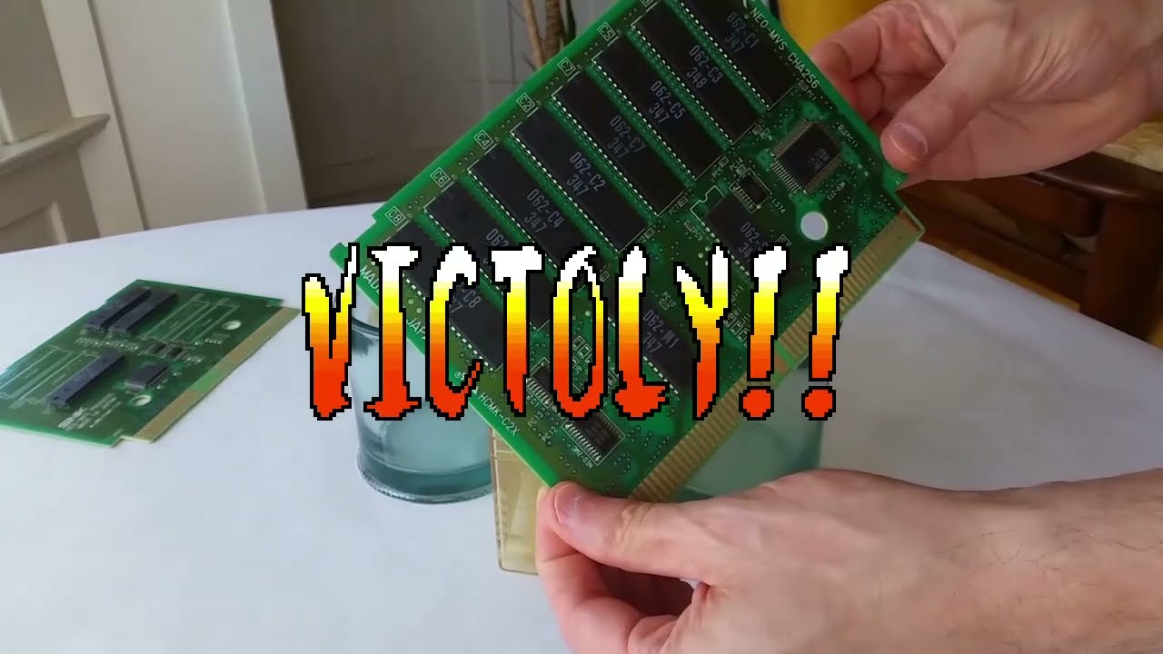 How to open a Neo Geo MVS cartridge without damaging its label: The 