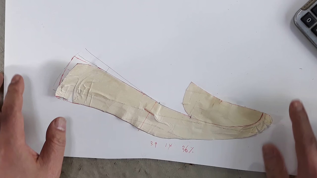 How to make shoes pattern (U-tip) 유팁 패턴 제작