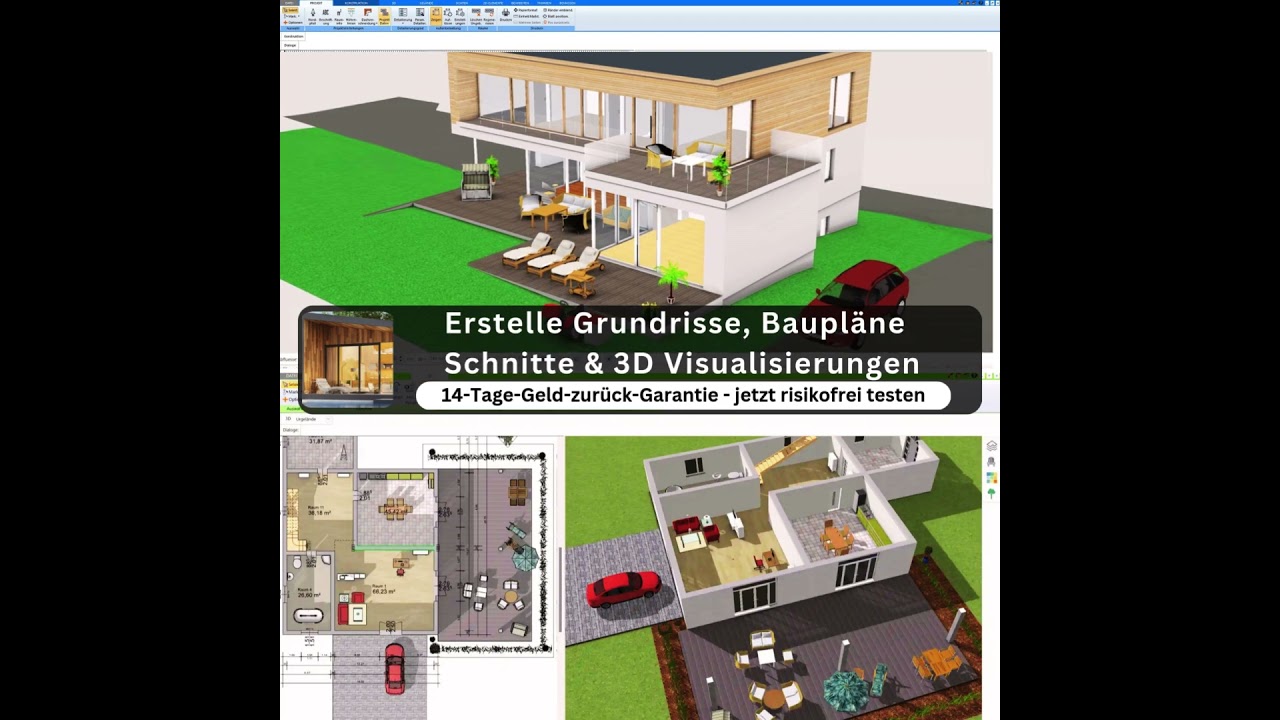 Create your own house floor plans with 3D CAD software from Plan7Architect