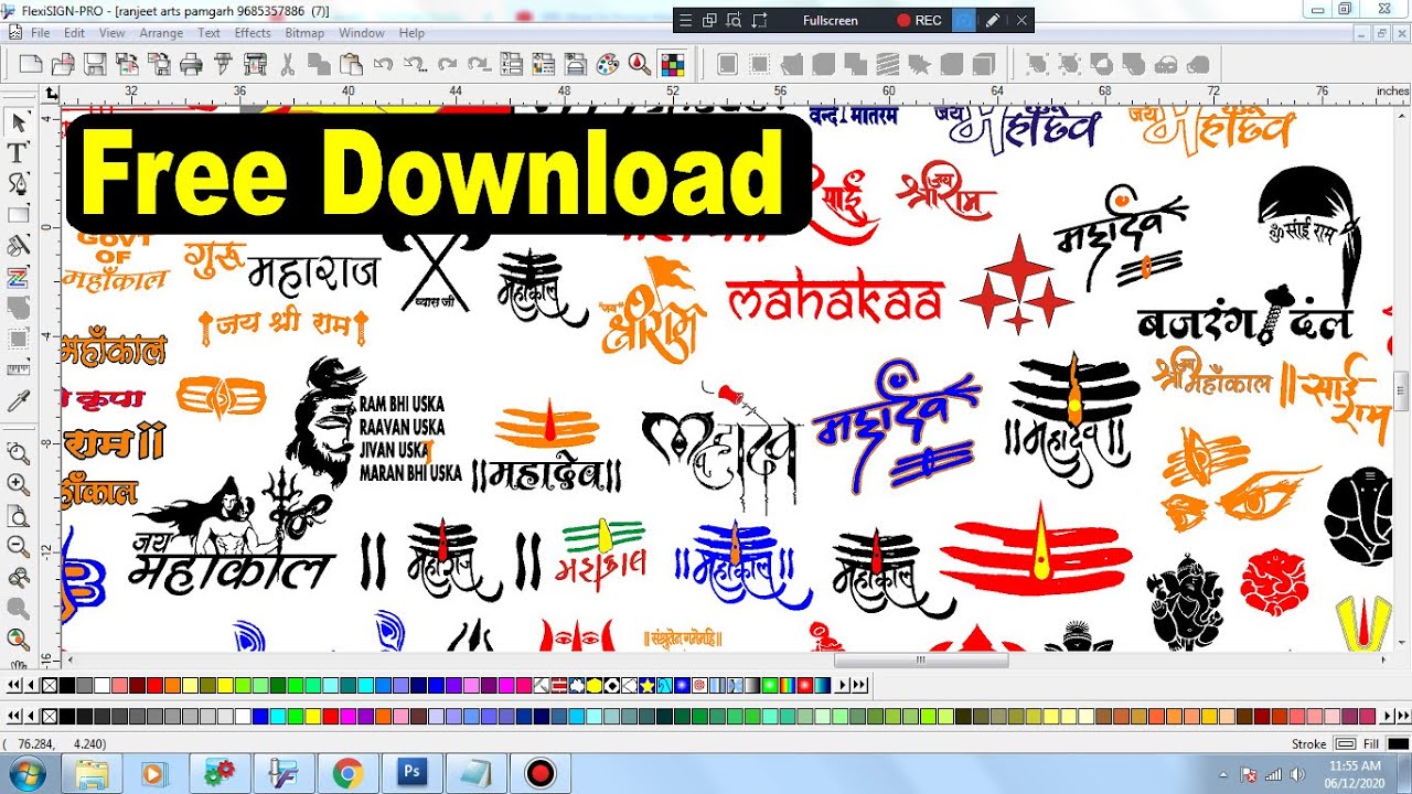Free download all Hindu god sticker design redium cutting Ranjeet arts pamgarh