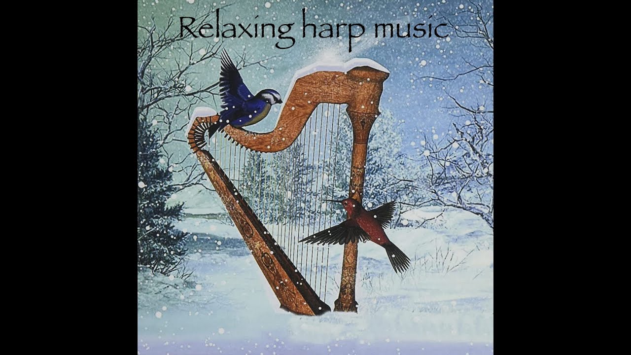 Relaxing harp music Winter forest
