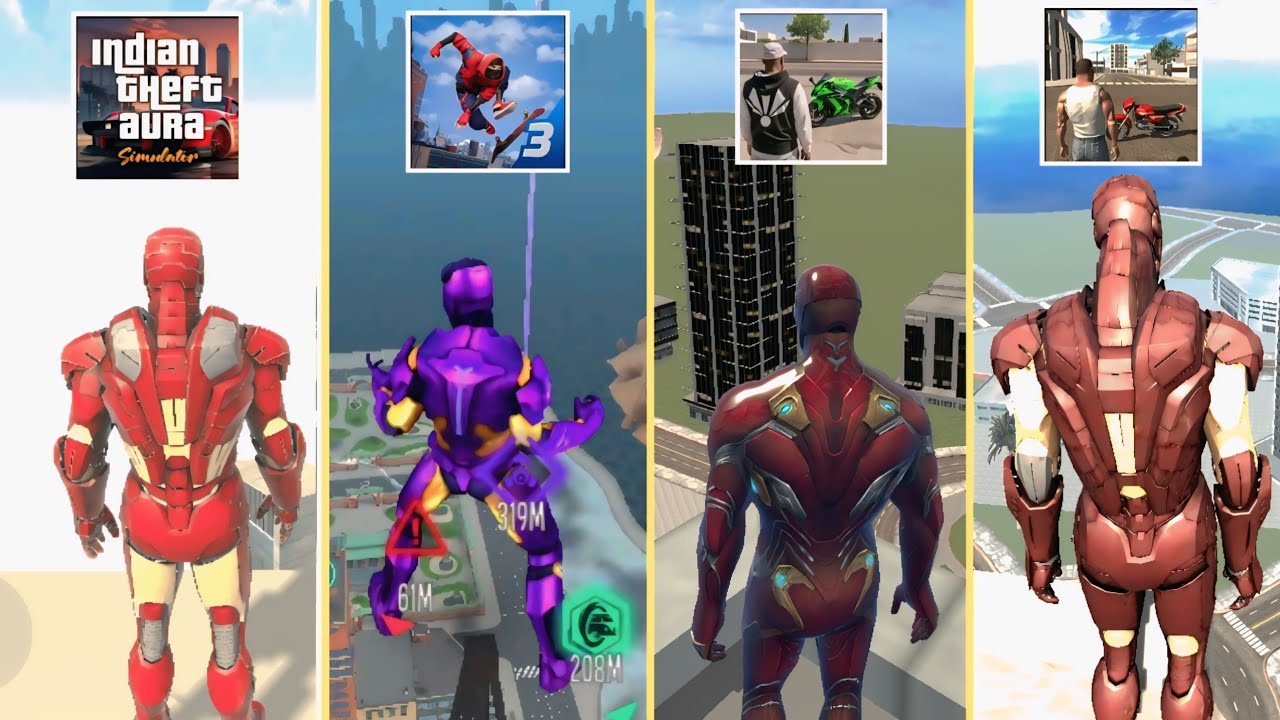 Iron Man Jumping in Indian GTA Games 😱 কে সব থেকে Powerful