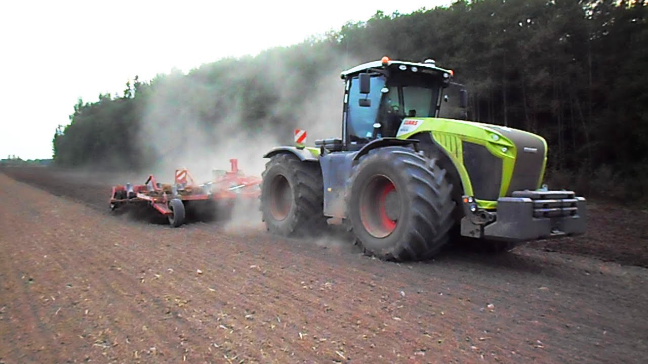 Claas Xerion 5000 powerful machine + Horsch Tiger 8 AS cultivating