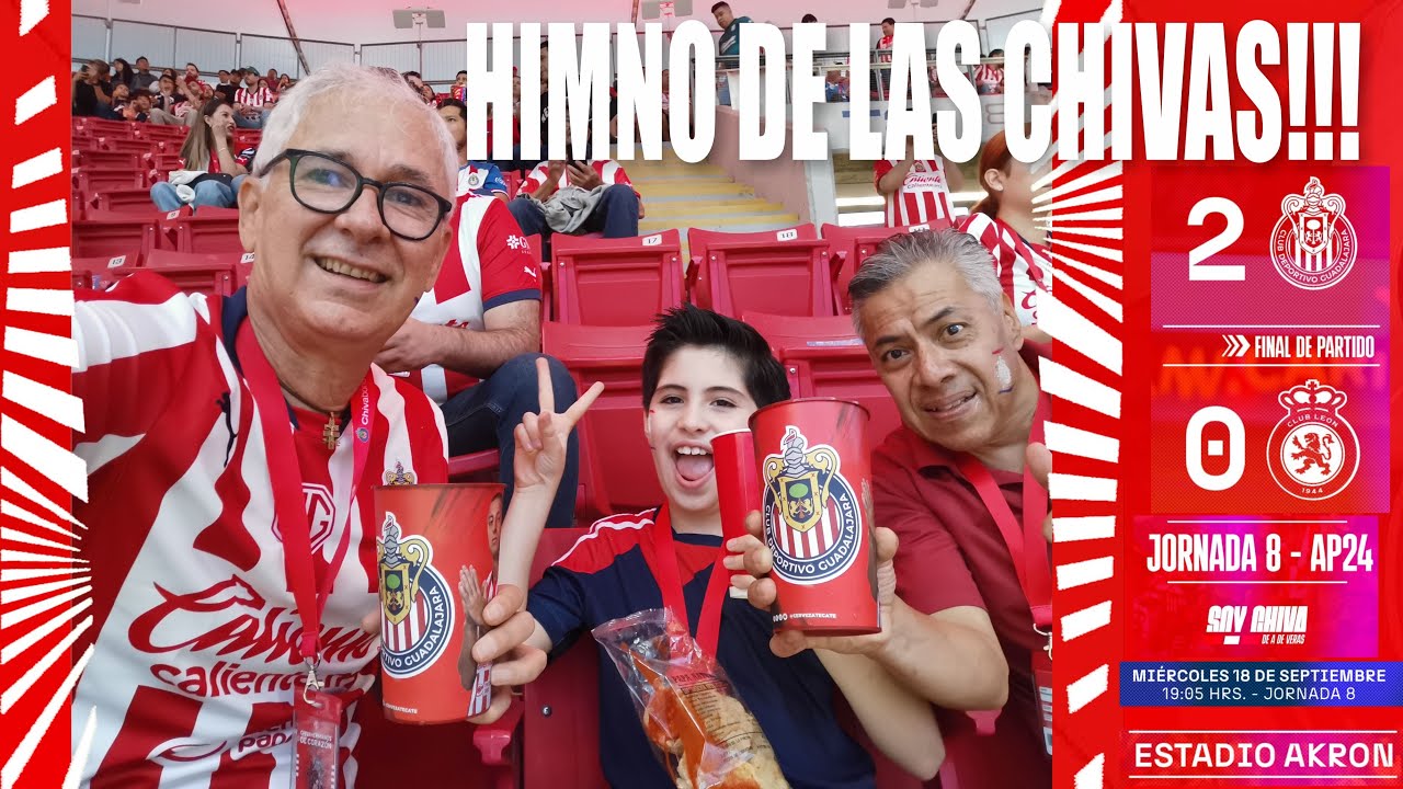 Chivas 2-0 León J8 AP 2024 (Himno Oficial de las Chivas) 18-Sep-2024