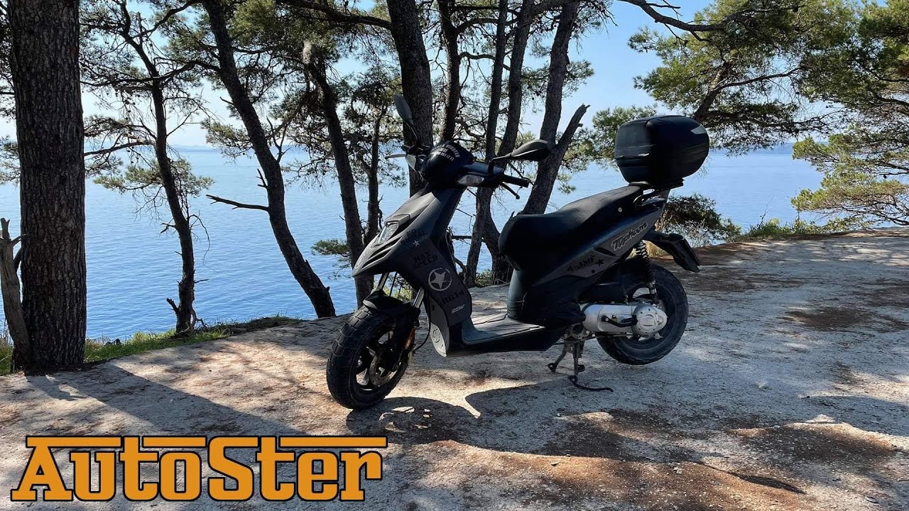 Piaggio New Typhoon 50 The road by the sea  POV-Drive by AutoSter