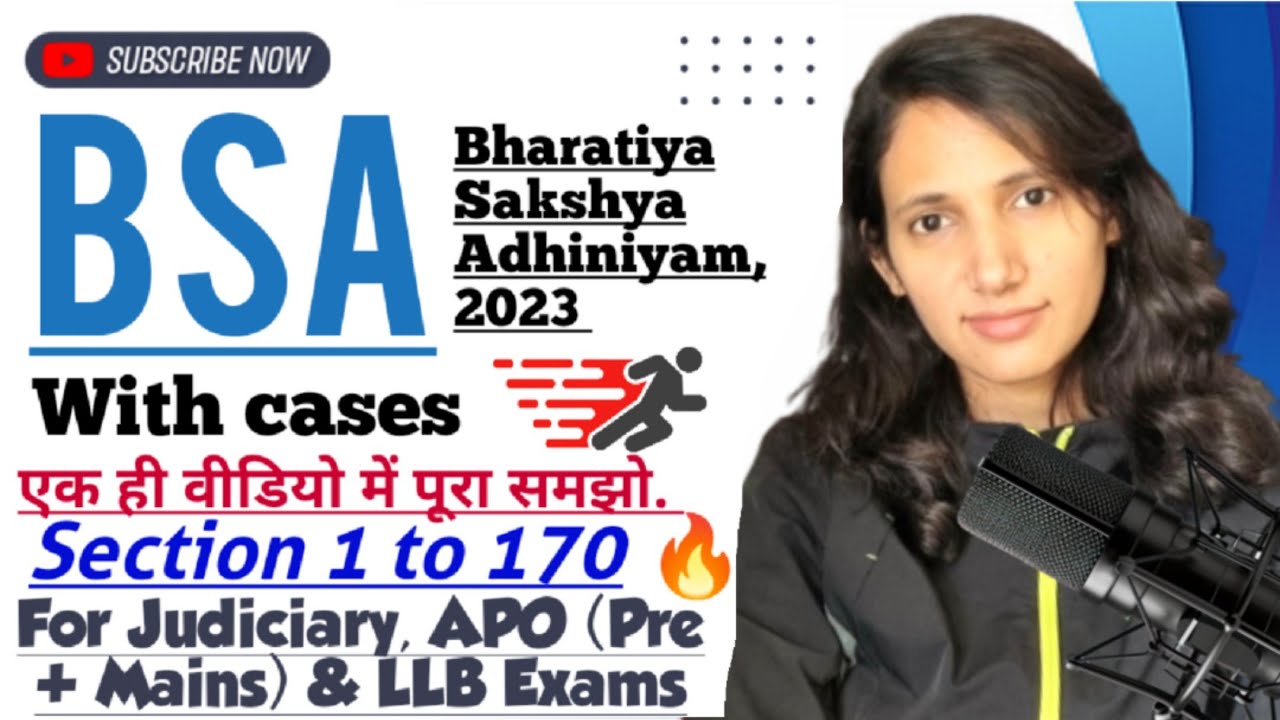 BSA One Shot | Section 1–170 BSA | पूरा Evidence Law एक ही वीडियो में  | For Judiciary APO & AIBE 🔥