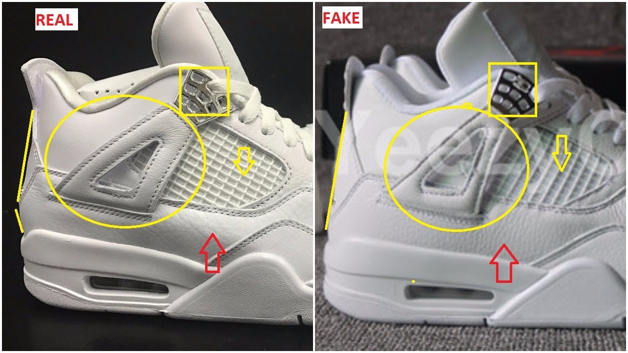 Fake Air Jordan 4 Pure Money Spotted- Quick Ways To Identify Them