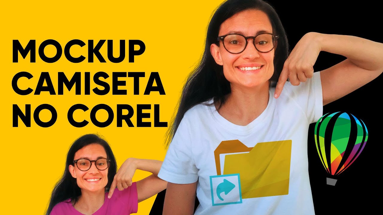Mockup de camiseta no Corel Draw