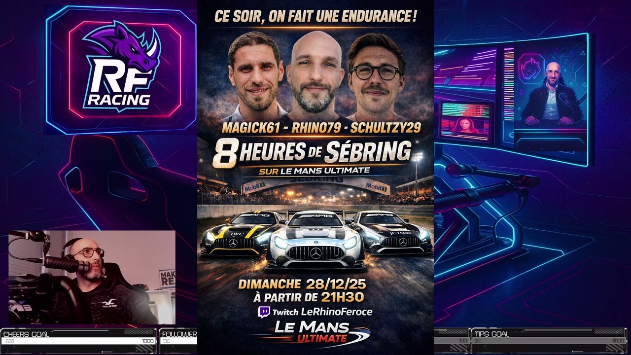 LMU 8H de Sebring avec Shultzy et Magick