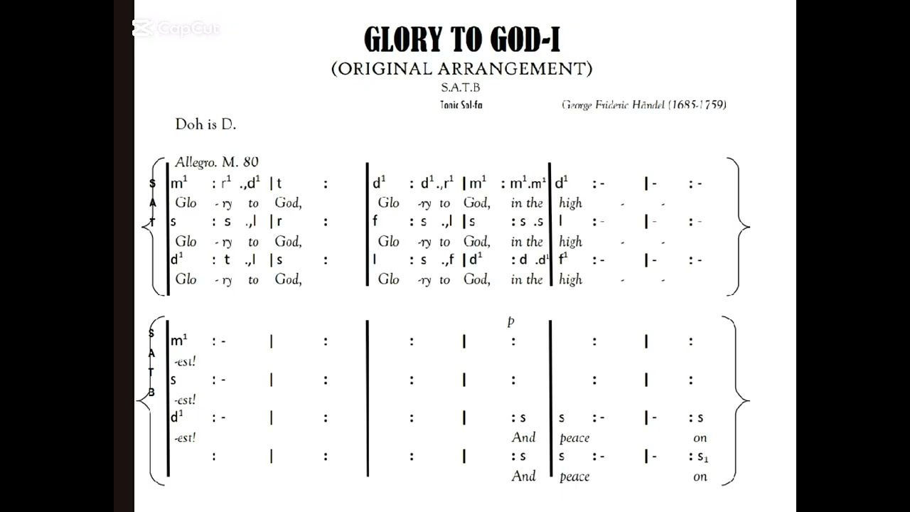 Glory to God by Handel