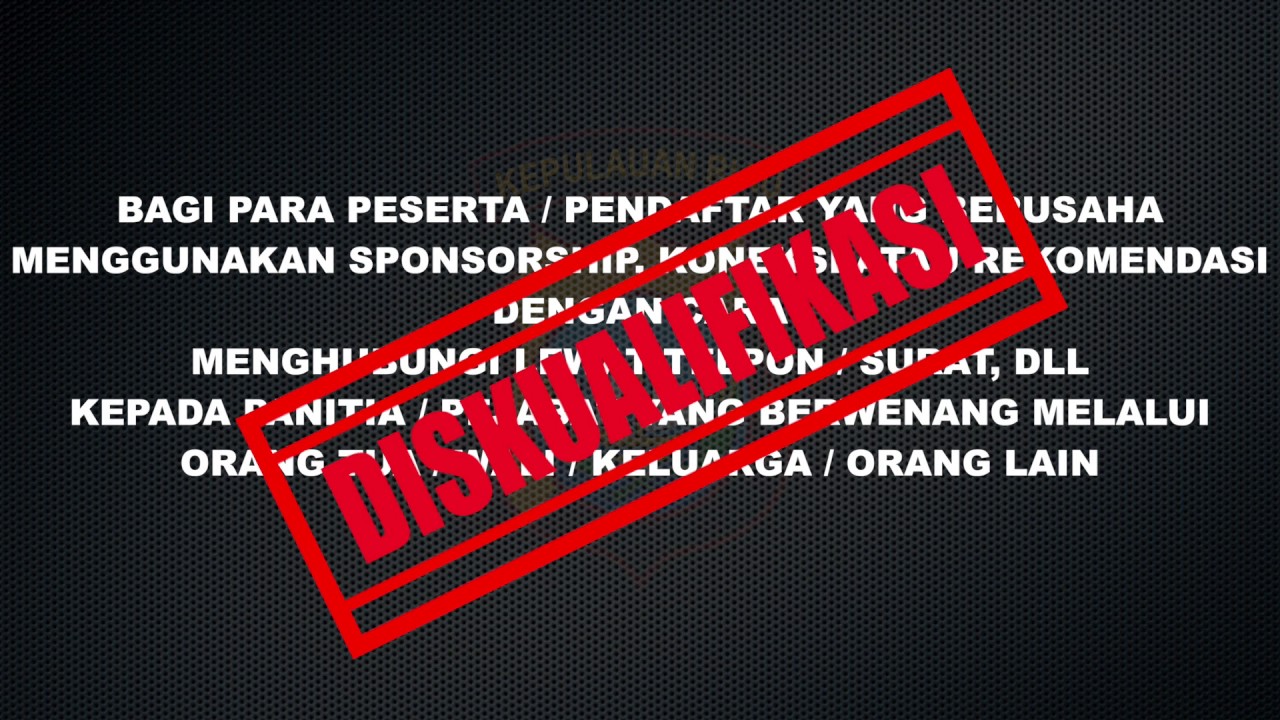 Pendaftaran Calon Anggota POLRI KEPRI (WHISTLE BLOWER SYSTEM)