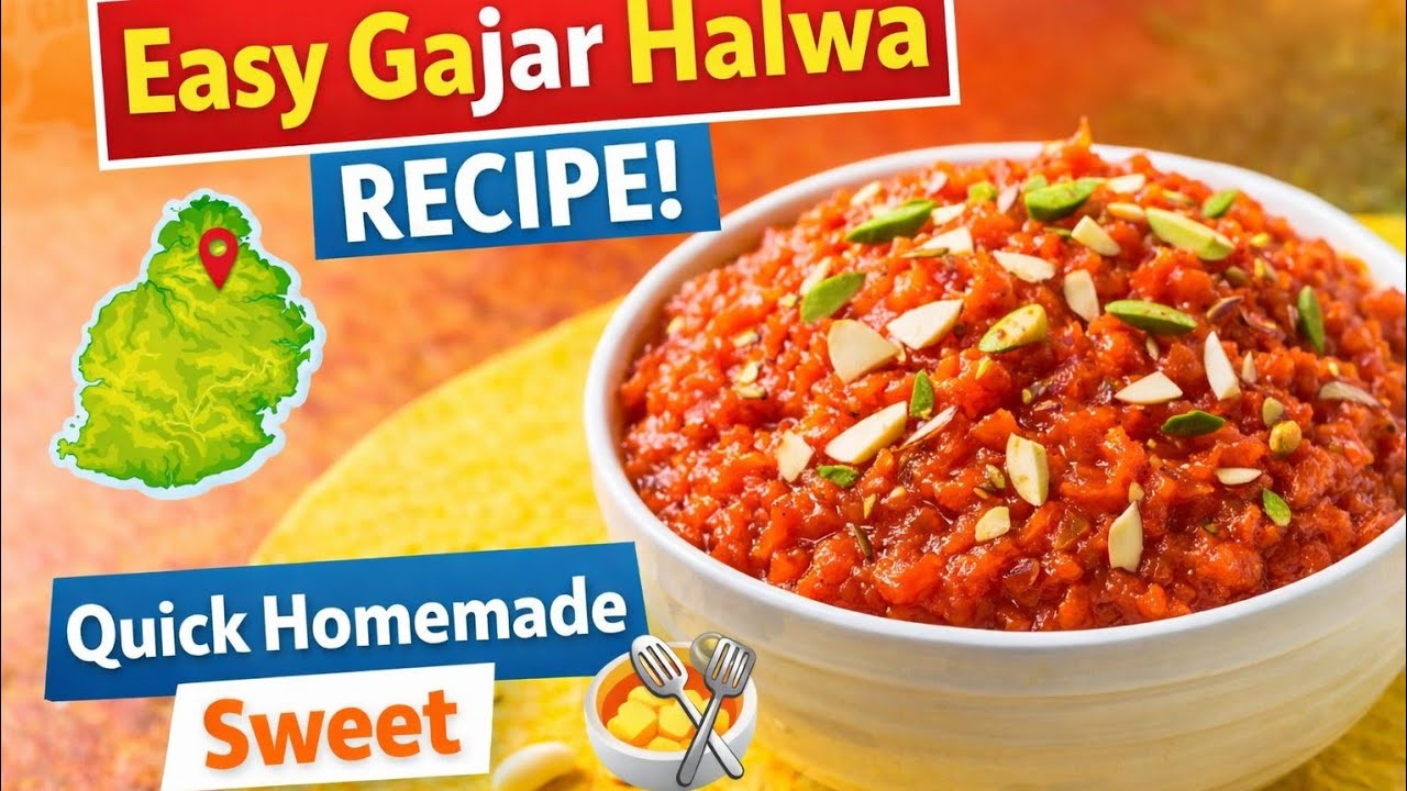  “Easy Gajar Halwa Recipe | Quick Homemade Sweet”
