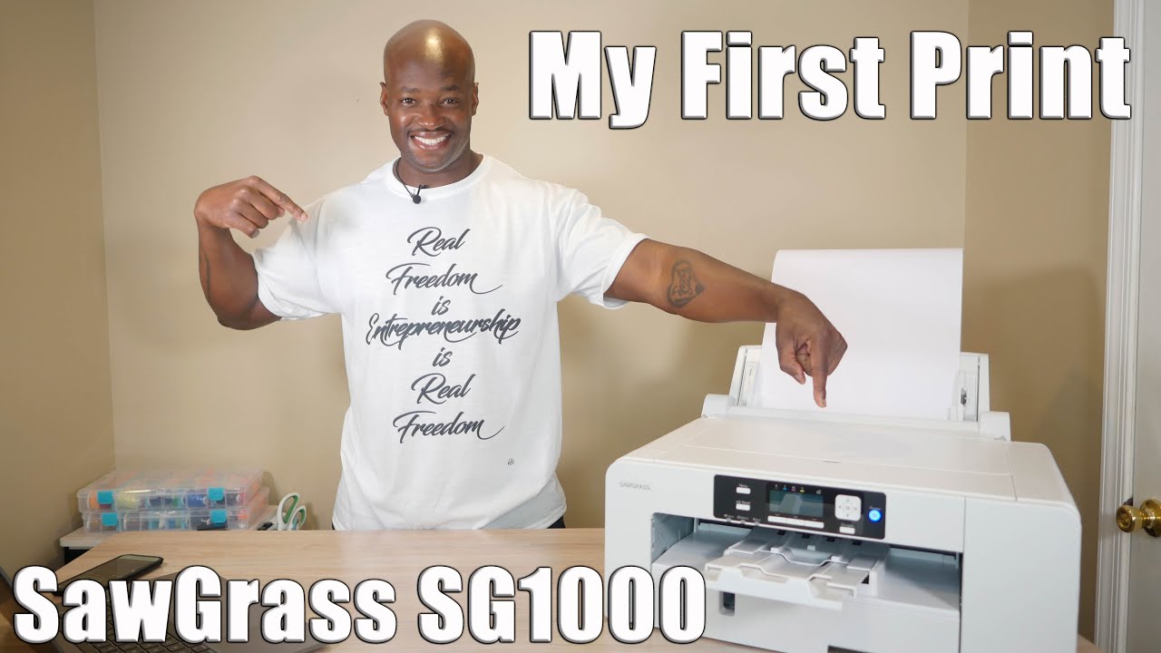 Sawgrass SG1000 Первая печать и сублимация