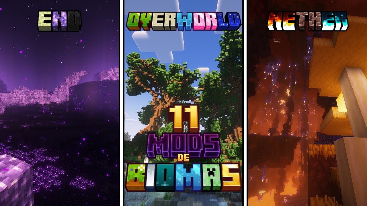 &iexcl;Los 11 MEJORES MODS de BIOMAS para Minecraft 1.20.1 - 1.21!