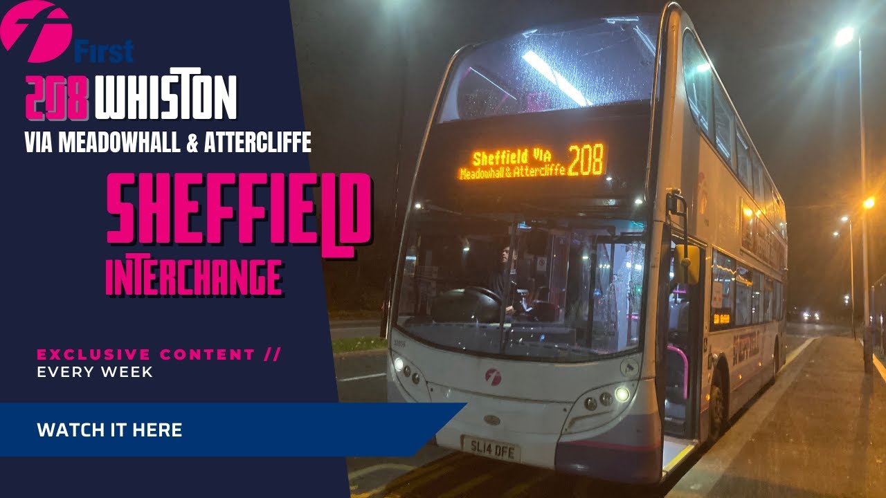 First South Yorkshire | 208 | Whiston - Brinsworth - Tinsley - Meadowhall - Attercliffe - Sheffield