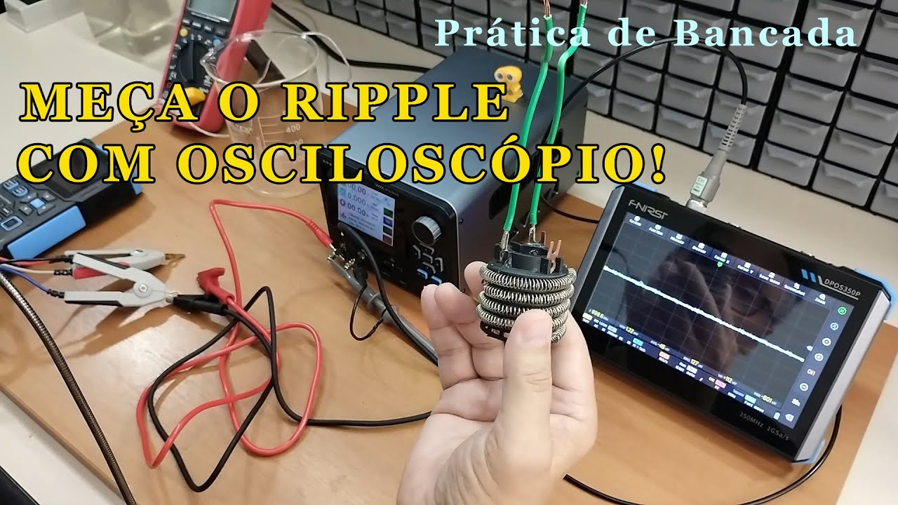 Como Medir Ripple de Fonte de alimenta&ccedil;&atilde;o com Oscilosc&oacute;pio - Estrelando DPOS350 & IPS3608