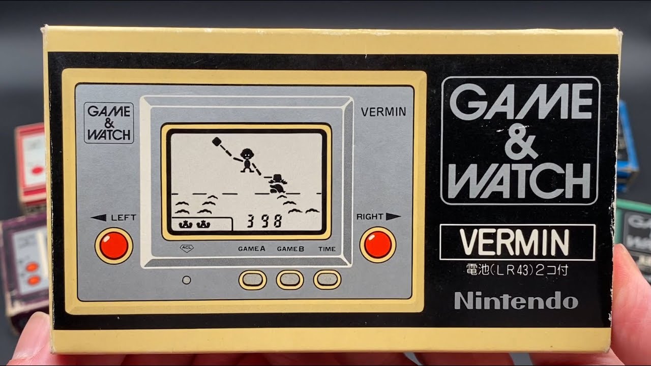 Nintendo Game & Watch - Vermin (MT-03) Unboxing and Gameplay