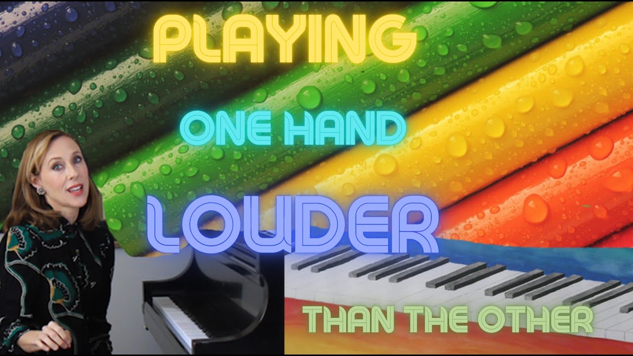 How to play one hand louder than the other in piano