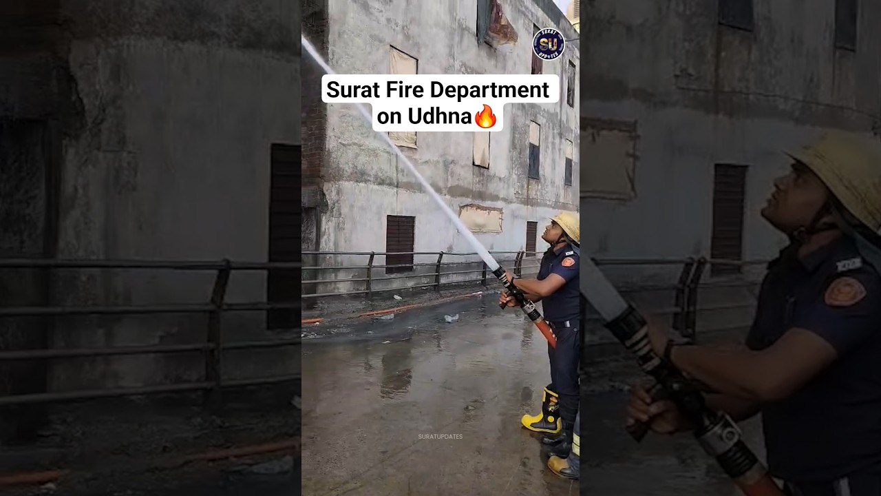 Surat Fire department briefs kn Udhna 🔥 incident #surat #news #fire