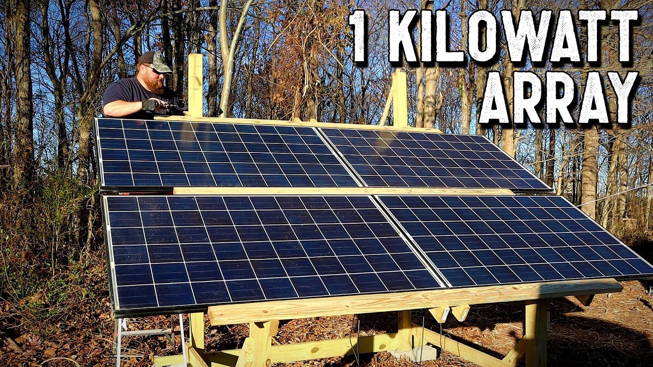 DEAD SIMPLE Solar Ground Mount from BOX STORE LUMBER